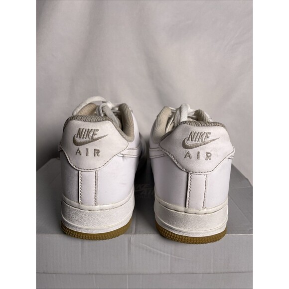 Nike Air Force 1 Shoes Mens Size 8 White Gum Sole Leather DJ2739-100 Classic main image 9